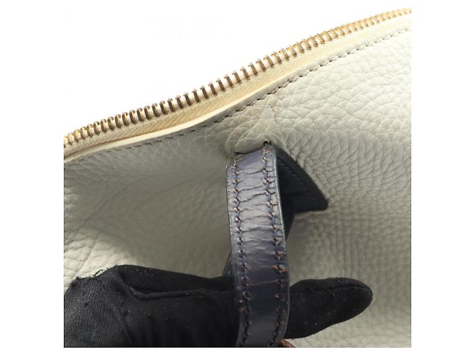 Borsa a Spalla Pecan Fendi Marrone Bianco Blu navy - vista 9