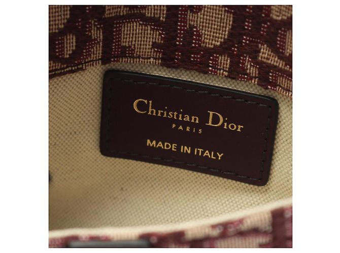 Borsa Saddle Dior Christian Dior Beige Bordò - vista 4