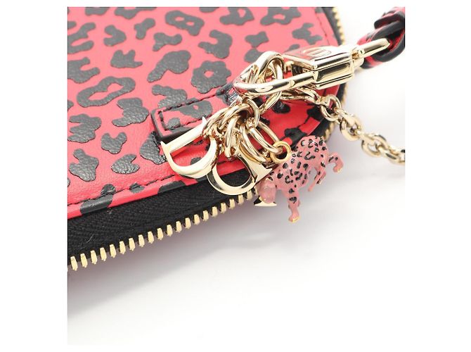 Christian Dior Dior Lady Phone Holder Handbag Black Pink - view 6