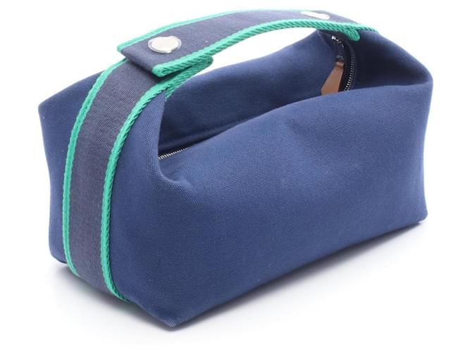 Borsa Hermès Brides A Nera PM Blu Verde - vista 2