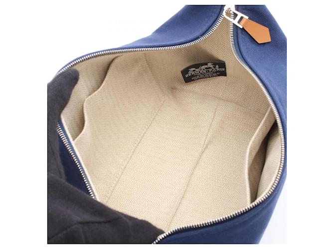 Borsa Hermès Brides A Nera PM Blu Verde - vista 3