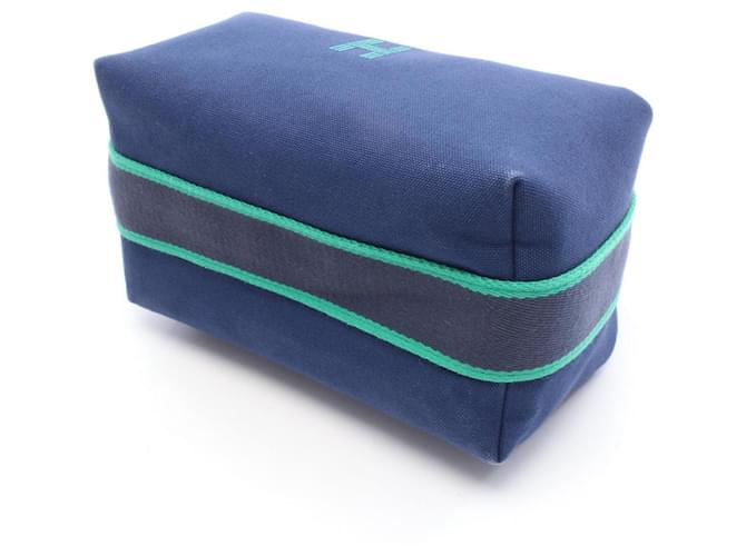 Borsa Hermès Brides A Nera PM Blu Verde - vista 8