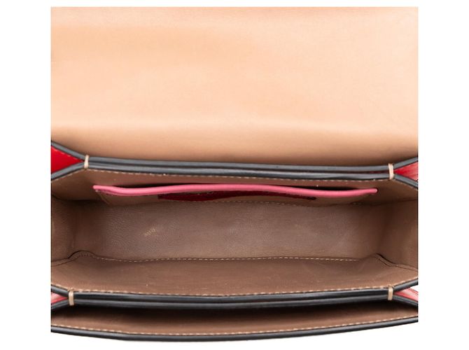 Borsa a Spalla Valentino Rosa Rosso Bordò - vista 4