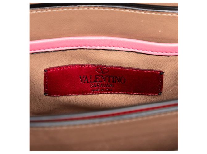 Borsa a Spalla Valentino Rosa Rosso Bordò - vista 5