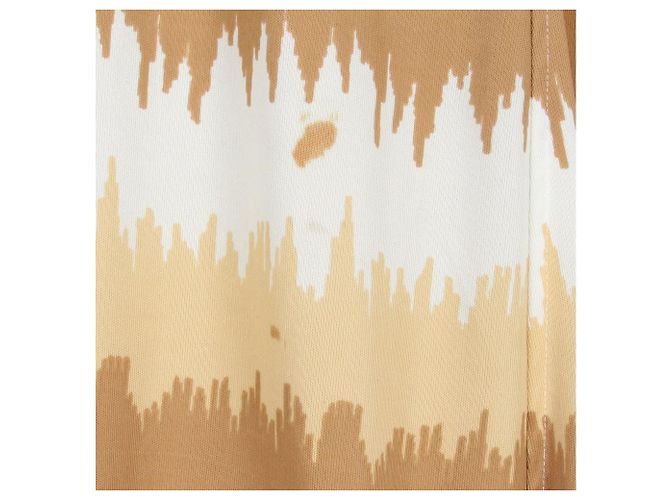 Autre Marque Roberta di Camerino Beige Patterned Skirt - 2000s White Sand - view 4