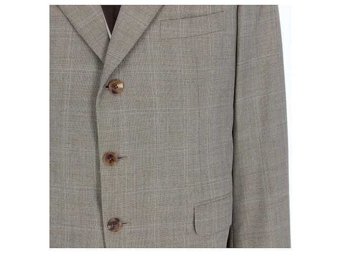 Hermès Beige Herringbone Wool Jacket - view 4
