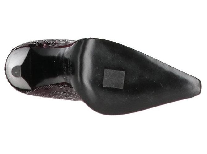 Bordeauxfarbene Pailletten-Pumps von Miu Miu - 2010er Jahre - Ansicht 3