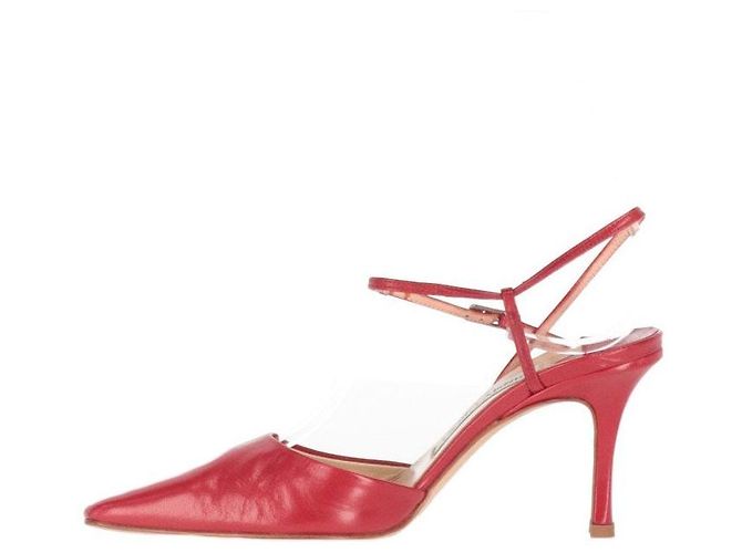 Décolleté in pelle rossa Jimmy Choo - Anni 2010 Rosso - vista 2