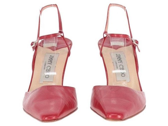 Décolleté in pelle rossa Jimmy Choo - Anni 2010 Rosso - vista 4