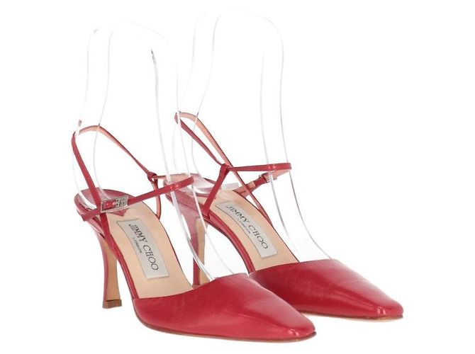 Décolleté in pelle rossa Jimmy Choo - Anni 2010 Rosso - vista 5