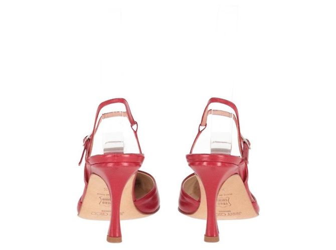 Décolleté in pelle rossa Jimmy Choo - Anni 2010 Rosso - vista 6