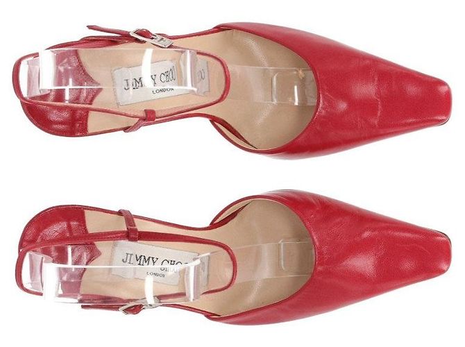 Décolleté in pelle rossa Jimmy Choo - Anni 2010 Rosso - vista 7