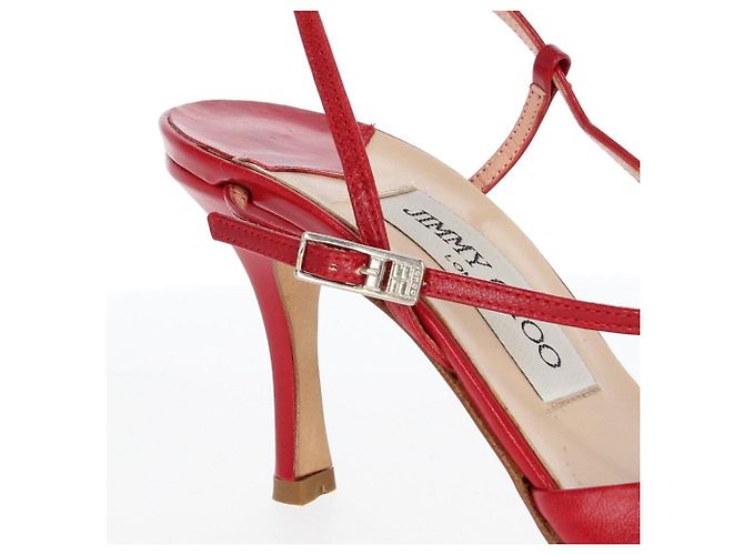 Décolleté in pelle rossa Jimmy Choo - Anni 2010 Rosso - vista 8