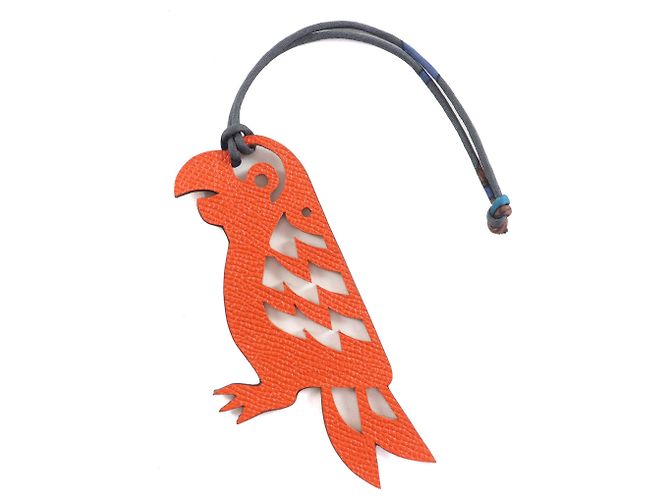 Hermès HERMES Petit H Portachiavi in pelle a forma di pappagallo - vista 2