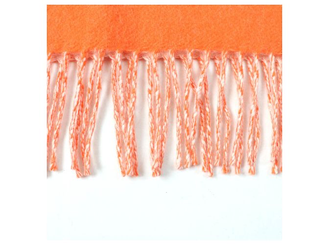 Stola in lana e cashmere arancione Loewe - vista 4