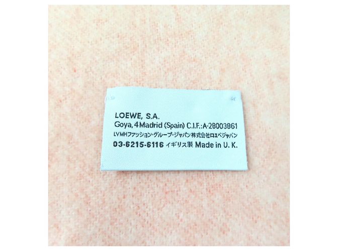 Stola in lana e cashmere arancione Loewe - vista 6