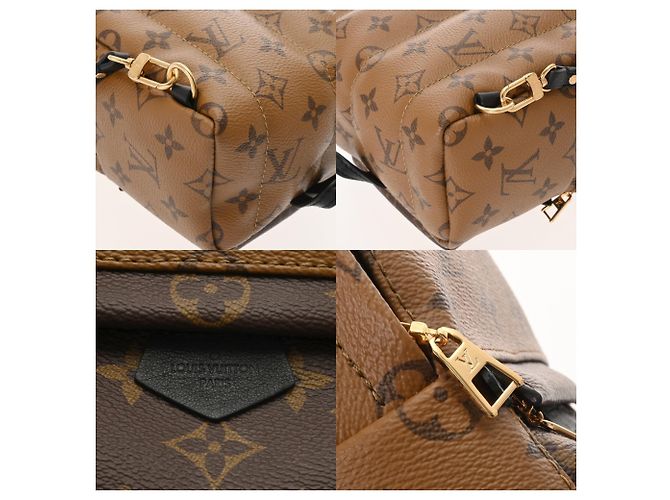 Zaino Mini Palm Springs Monogramma Reverse Louis Vuitton Marrone - vista 10
