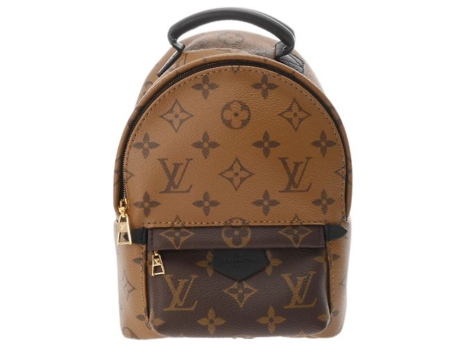 Zaino Mini Palm Springs Monogramma Reverse Louis Vuitton Marrone - vista 2