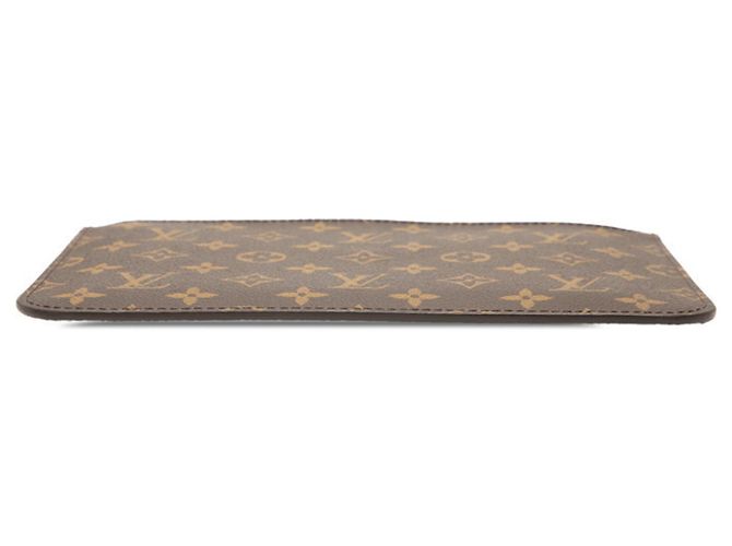 Louis Vuitton Monogram Neverfull MM con Bolsa Castaño Roja - vista 3