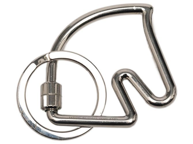 Ring Hermès Portachiavi con Motivo Cavallo Hermes Argento - vista 2