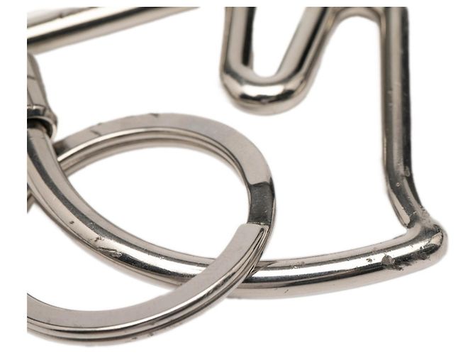 Ring Hermès Portachiavi con Motivo Cavallo Hermes Argento - vista 3