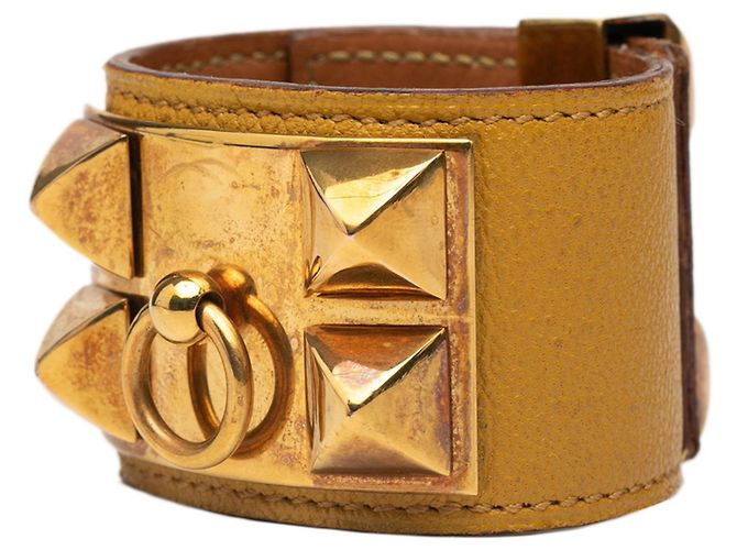 Hermès Collier de Chien Charm Armband Golden Gelb - Ansicht 2