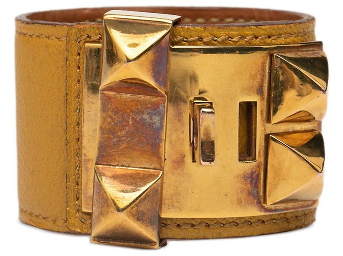 Hermès Collier de Chien Charm Armband Golden Gelb - Ansicht 3