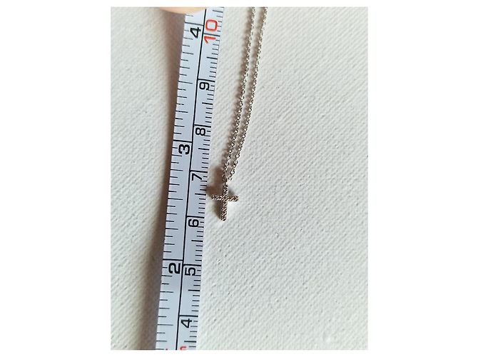 Tiffany & Co Croce Metro in oro bianco 750/000 Argento - vista 7