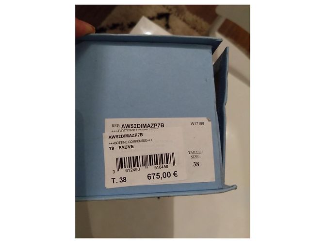 Botines de cuña con estampado de leopardo Lanvin talla 38 Castaño - vista 6