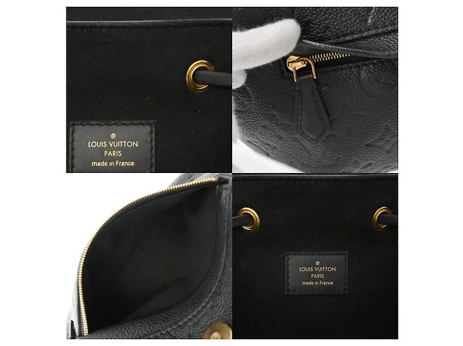 Louis Vuitton Monogram Empreinte Montsouris PM Noir Backpack Black - view 10