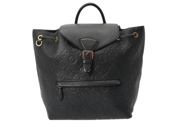 Louis Vuitton Monogram Empreinte Montsouris PM Noir Backpack Black - view 2