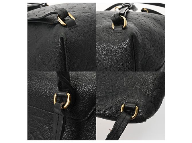 Louis Vuitton Monogram Empreinte Montsouris PM Noir Backpack Black - view 7