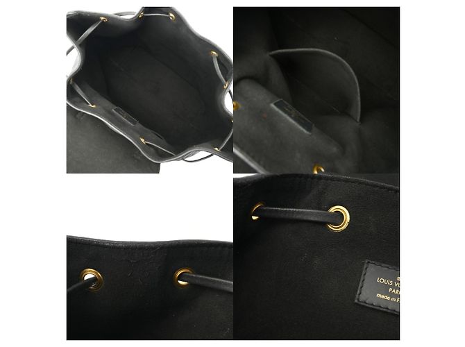 Louis Vuitton Monogram Empreinte Montsouris PM Noir Backpack Black - view 9
