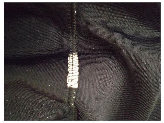 Abrigo Largo Pailletado Negro Thierry Mugler T42 - vista 5