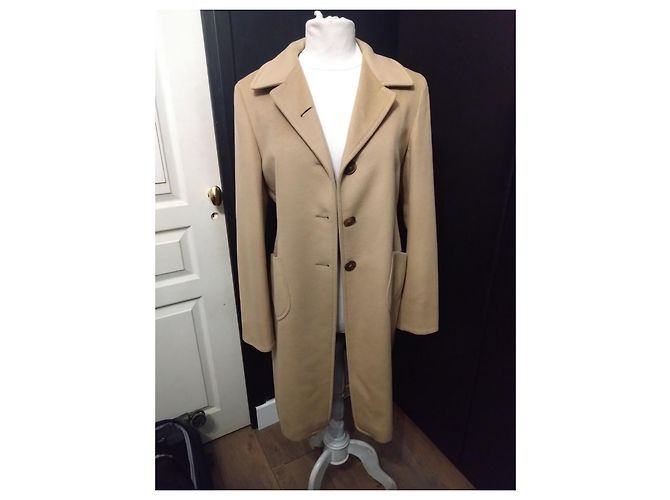 Abrigo Camel Midi Jil Sander T40 Camello - vista 2