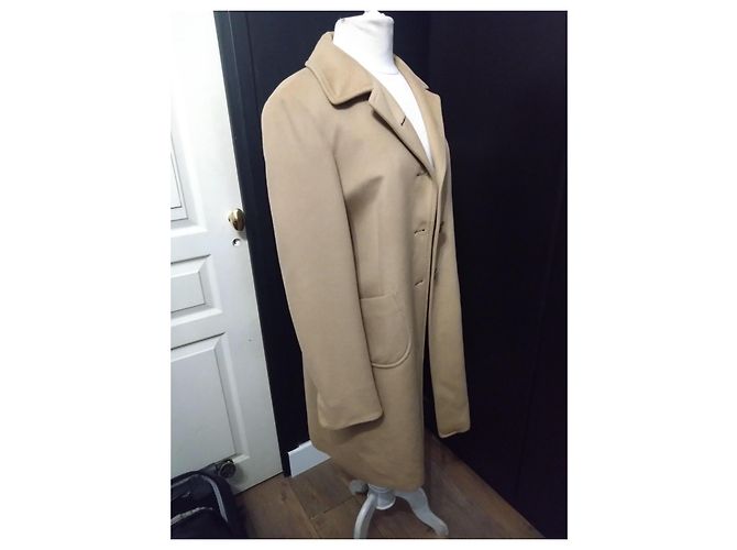 Abrigo Camel Midi Jil Sander T40 Camello - vista 3