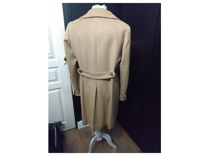 Abrigo Camel Midi Jil Sander T40 Camello - vista 4