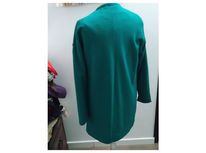 Abrigo verde esmeralda Pierre Cardin París talla 38-40 - vista 3
