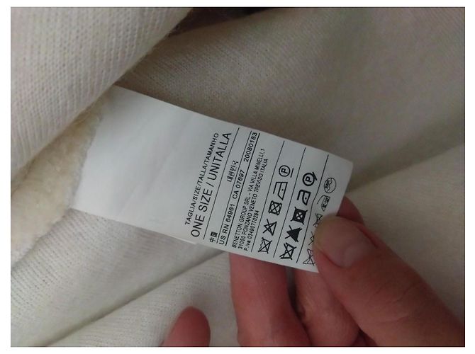 Autre Marque Capa poncho blanca de lana Sisley talla 38 Blanco - vista 5
