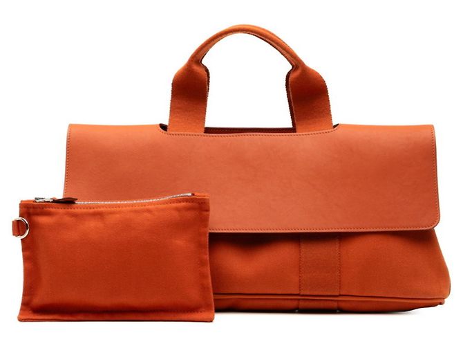 Borsa Hermès Valparaiso Long MM Arancione - vista 6