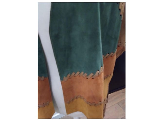 Autre Marque emerindin Wildwest-Stil Wildlederjacke, Größe 38 Kamel - Ansicht 2