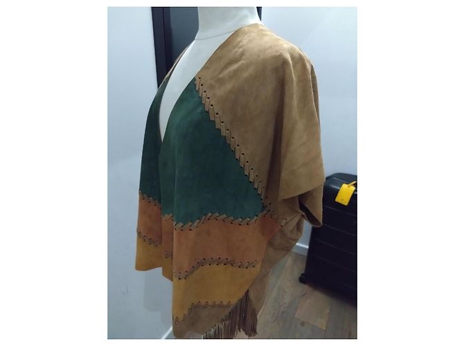 Autre Marque emerindin Wildwest-Stil Wildlederjacke, Größe 38 Kamel - Ansicht 3