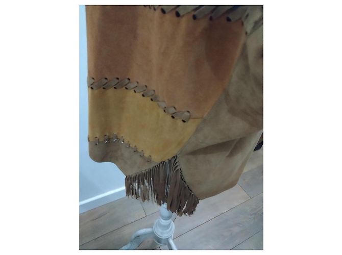 Autre Marque emerindin Wildwest-Stil Wildlederjacke, Größe 38 Kamel - Ansicht 4