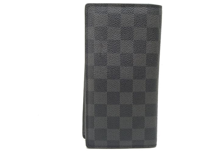 Portafoglio bifold da uomo Louis Vuitton in Damier Graphite Noir Nero - vista 2