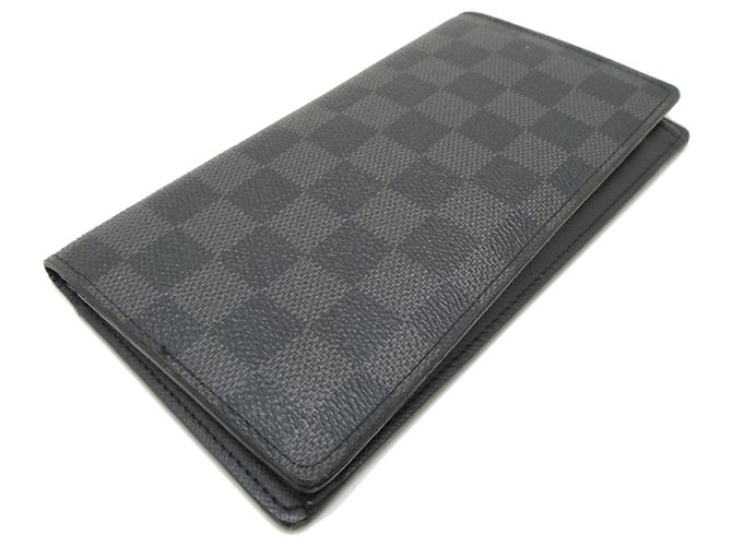 Portafoglio bifold da uomo Louis Vuitton in Damier Graphite Noir Nero - vista 4
