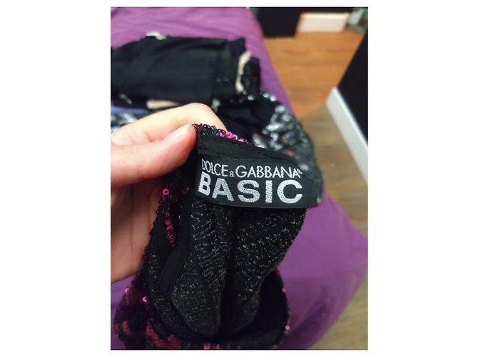 Chic Glitzer Oberteil Dolce & Gabbana Größe 40 42 Schwarz - Ansicht 5