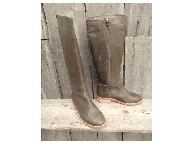 Botas de cuero Comptoir Des Cotonniers Khaki Caqui - vista 2