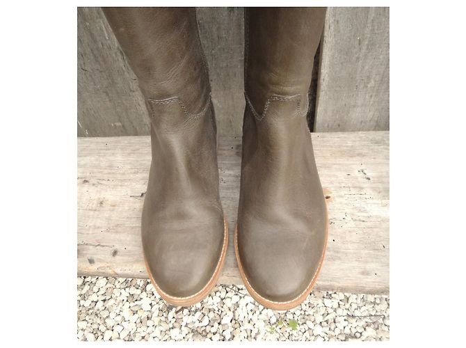 Botas de cuero Comptoir Des Cotonniers Khaki Caqui - vista 4