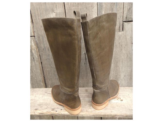 Botas de cuero Comptoir Des Cotonniers Khaki Caqui - vista 5