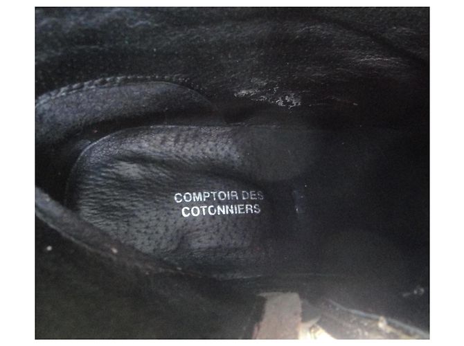 Botas de cuero Comptoir Des Cotonniers Khaki Caqui - vista 7